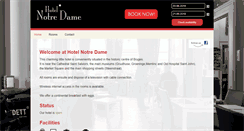 Desktop Screenshot of hotelnotredame.be