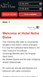 Mobile Screenshot of hotelnotredame.be